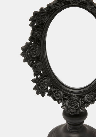 Black Rose Dressing Table Mirror