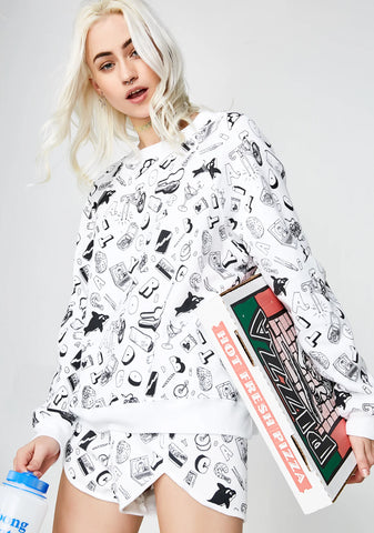 Mike Perry Doodles Sommers Sweater