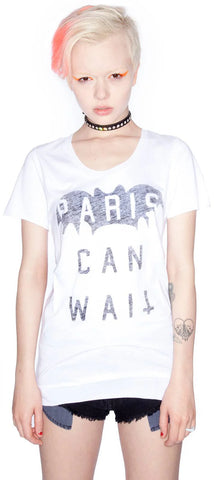 Paris Can Wait Tee - White