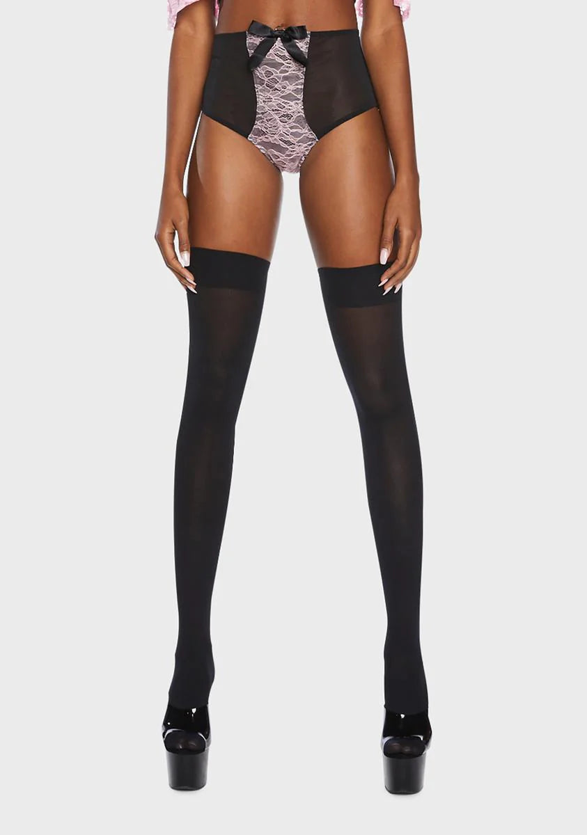 x Bettie Page Elsie Lace High-Waisted Brief