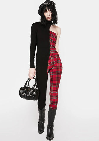 No More Chances Two-Tone Jumpsuit