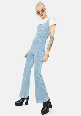 Tweet N Delete Denim Jumpsuit