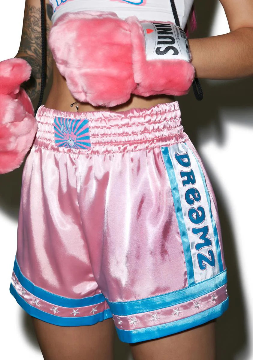 Pastel Muay Thai Satin Shorts