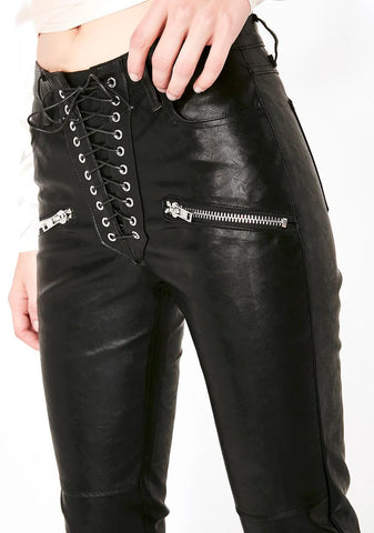 Pandemonium Lace-Up Pants