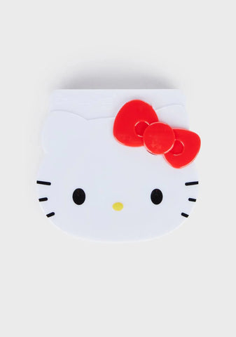 Hello Kitty Blotting Paper And Mirror Compact
