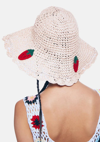 Strawberry Thoughts Sun Hat