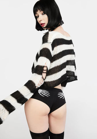 Skeleton Hands Boy Short Undies