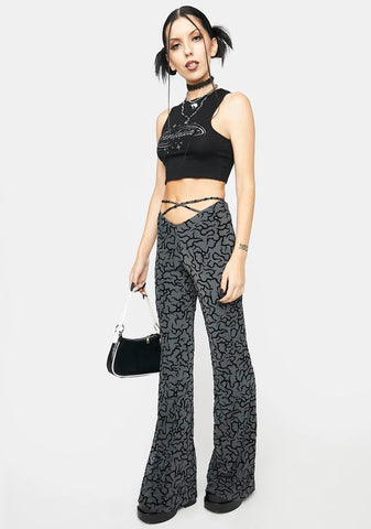 Tattoo Flock Nancha Flare Trousers