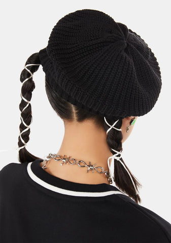 Rib Knit Beret
