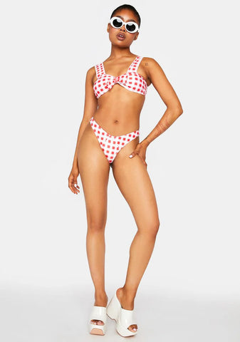 Strawberry Hot Flirt Summer Bikini Set