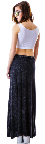 Open Road Stone Wash Maxi Skirt