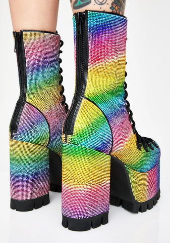 Candylicious Rhinestone Boots