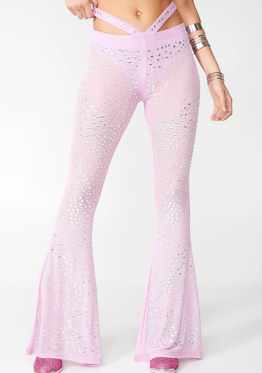Stardust Showdown Strappy Flares