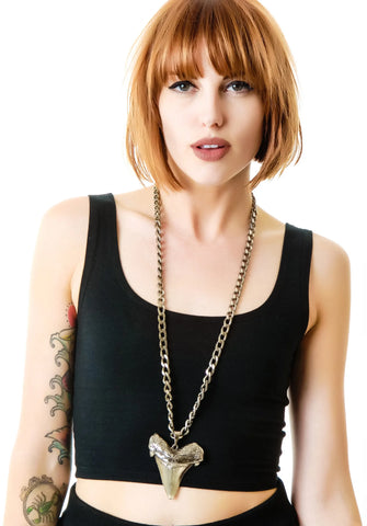Oversized Shark Tooth Necklace