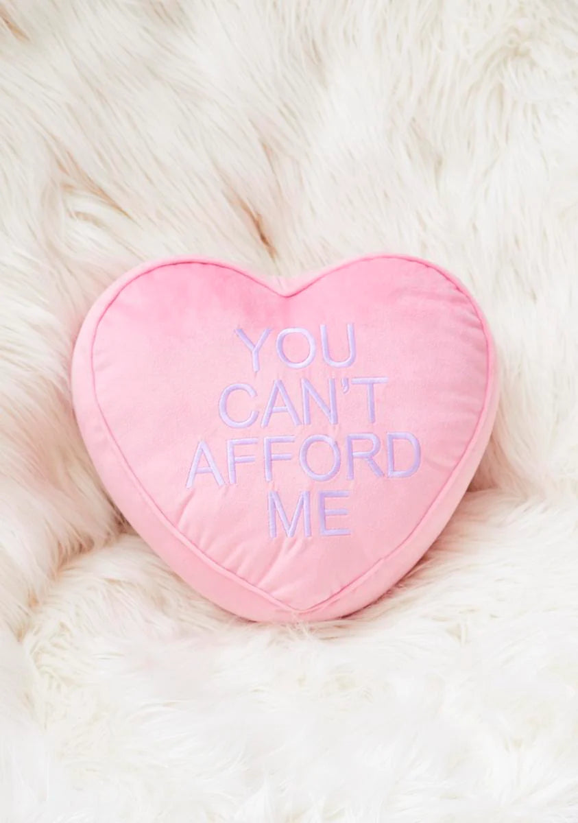 Sweet Nothings Plush Heart Pillow