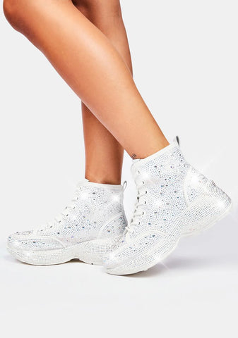 Icy Shining Queen Rhinestone Sneakers