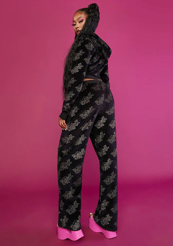 Time To Shine Velour Track Pants