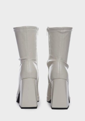 Quiet Approach Heeled Sock Boots