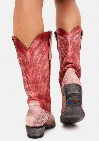 Uma Leather Cowboy Boots