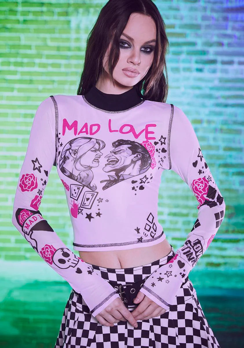 Mad For Each Other Mesh Top