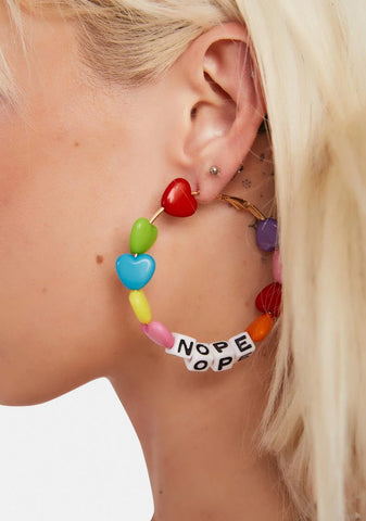 Not Today Hoop Earrings