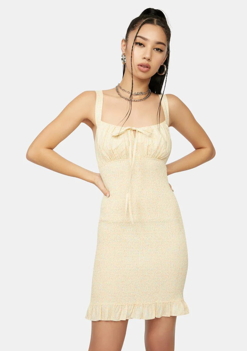 My Fav Floral Smocked Mini Dress