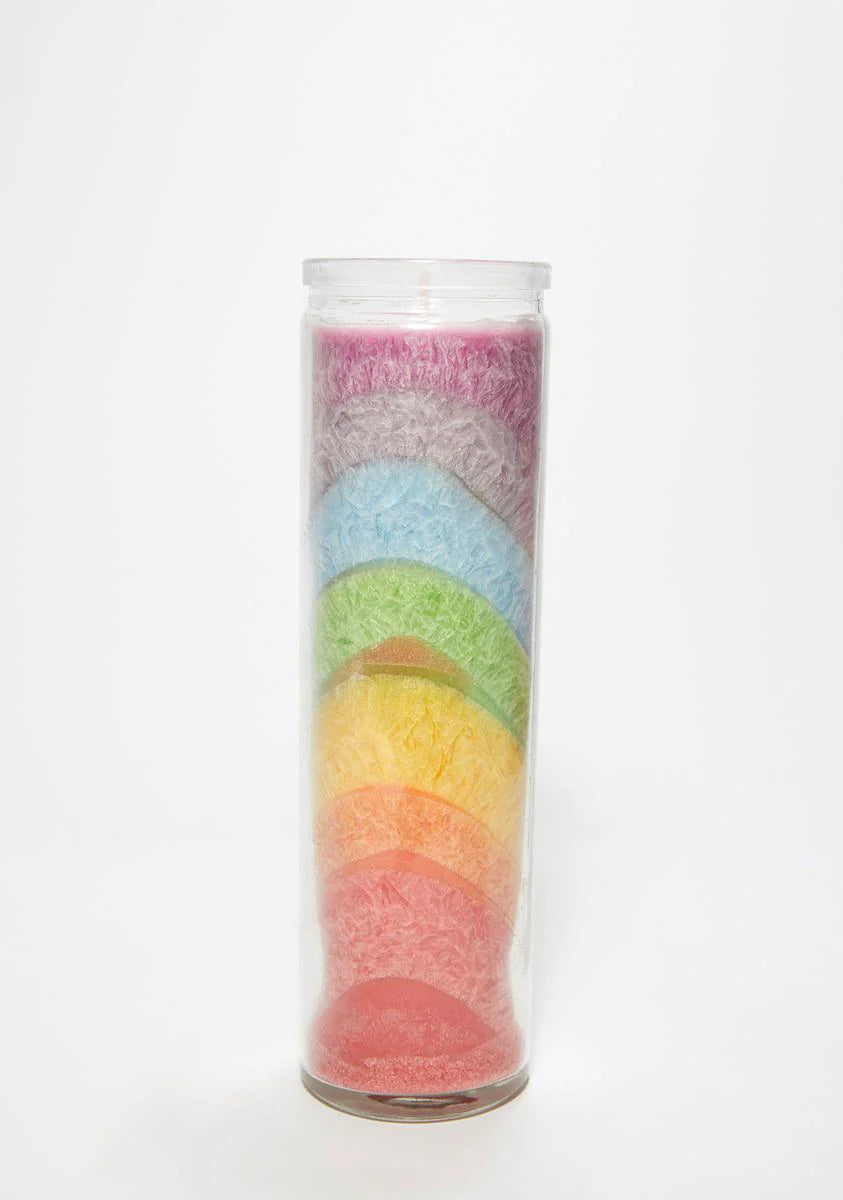 Crushed Rainbow Candle