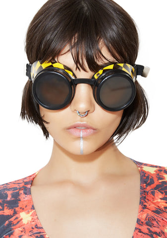 Race Ya Checkered Goggles