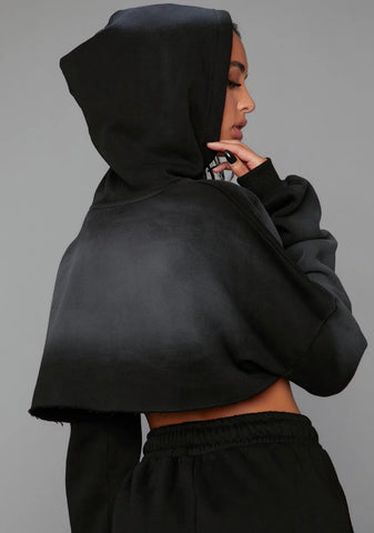 Attitude Adjustment Crop Hoodie