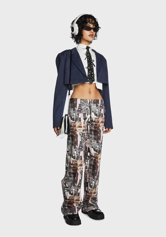 Scrapbook Low-Rise Trousers