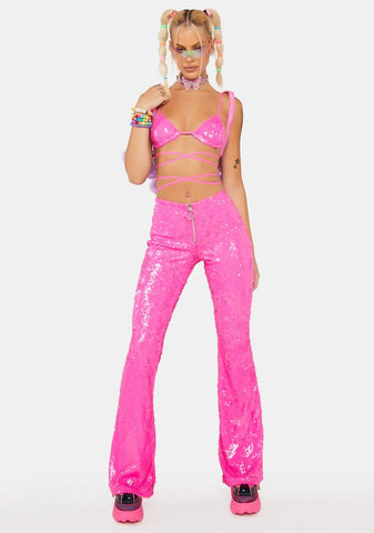 Sweet Infinity Dream Sequin Flares