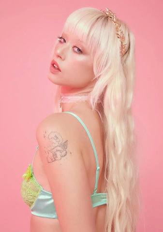 Sage Invite Only Lace Bra