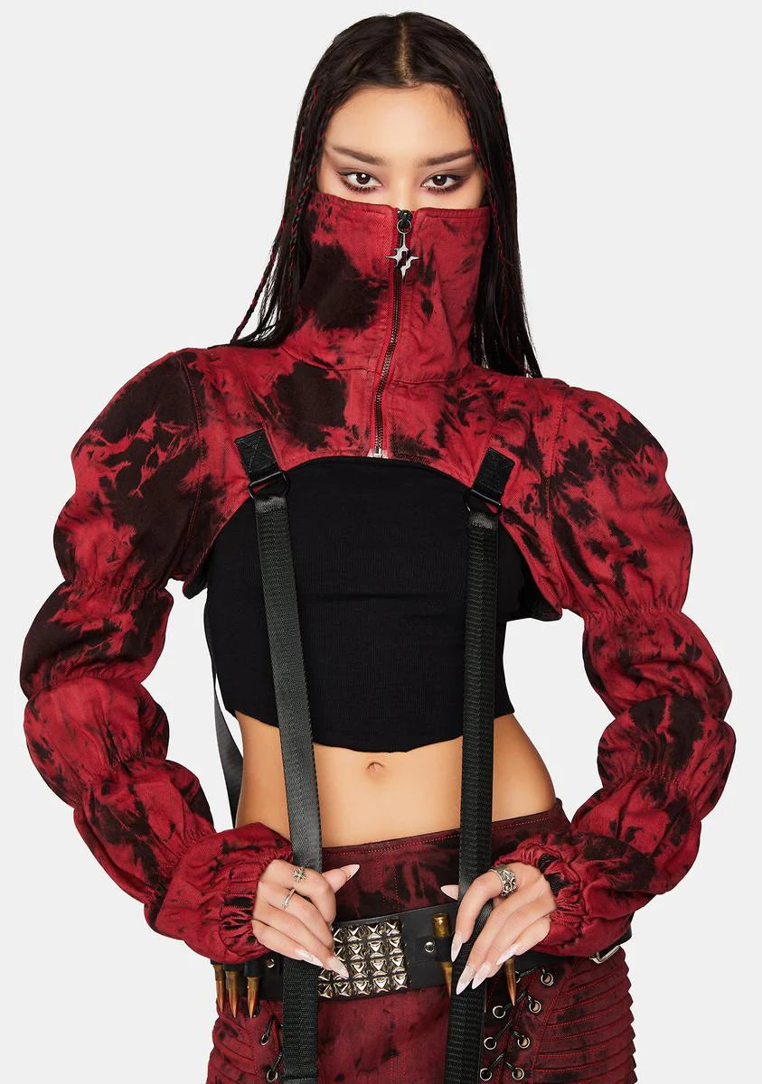 Modulation Red Acid Wash Puffer Shrug