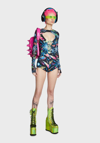 Space Odyssey Mesh Shrug