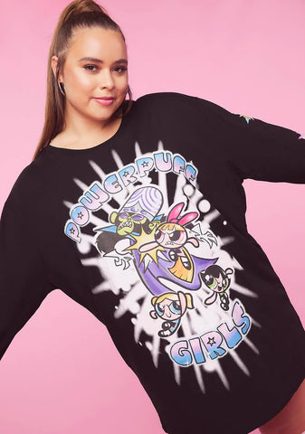 Plus Boom Boom Pow Oversized Graphic Tee
