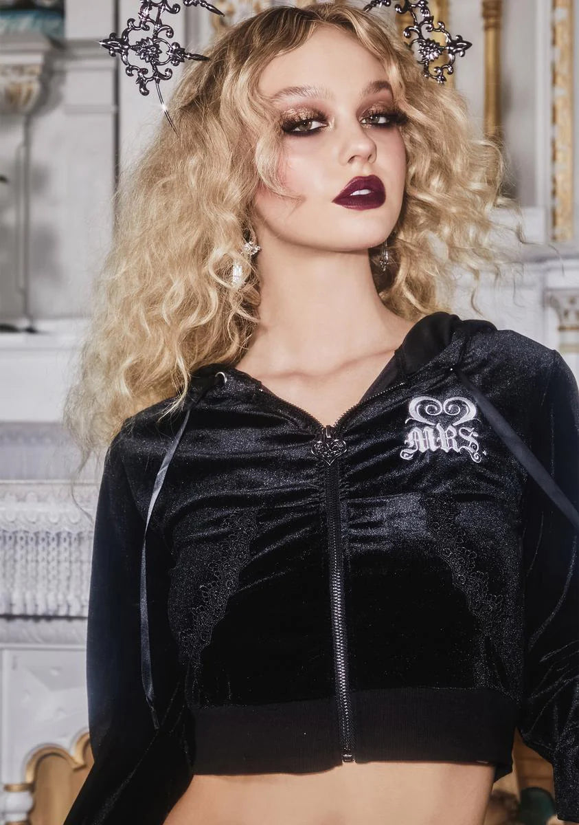 Wedding Unplanner Velour Hoodie