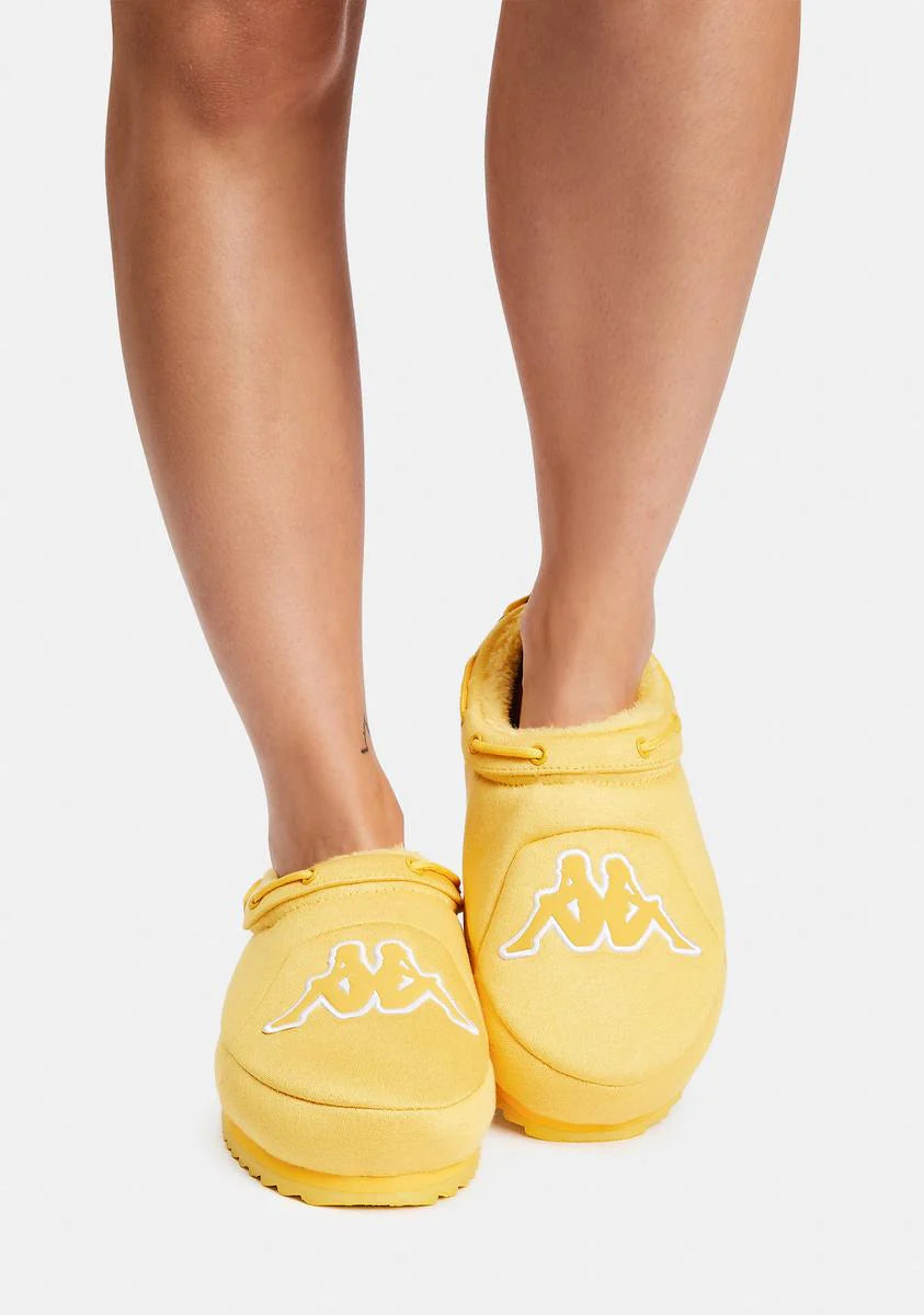Yellow Logo Tasin Sneaker Mules