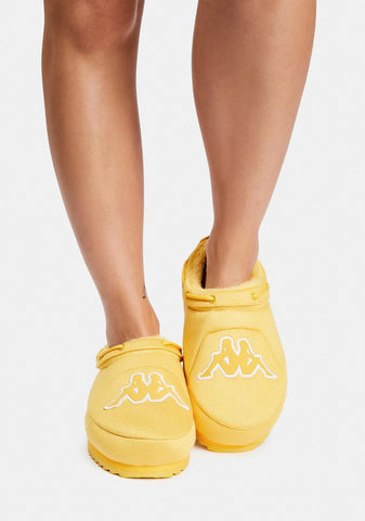 Yellow Logo Tasin Sneaker Mules