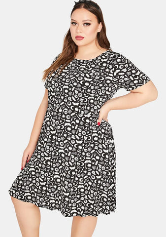 Curve Magic Mix Mini Dress