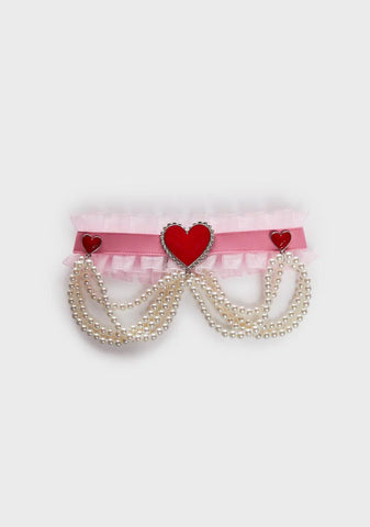 Charm For You Ruffled Choker