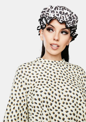 Leopard Shower Cap