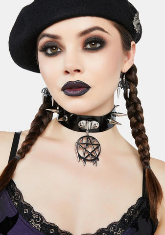 Fear Is Pain Pentagram Choker