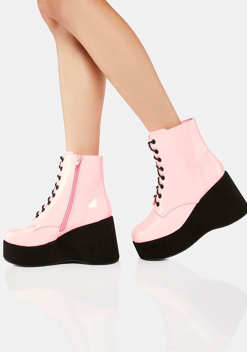 Sweet Literally Living Platform Boots