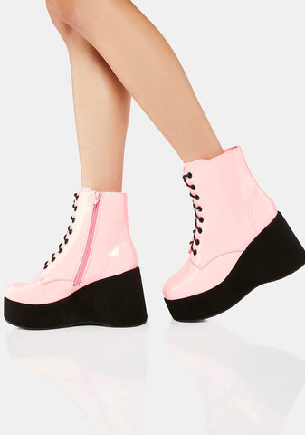 Sweet Literally Living Platform Boots