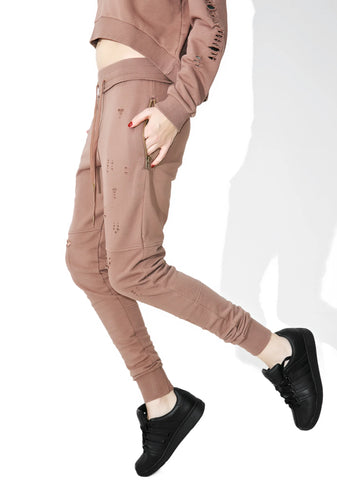 Stretch My Hands Distressed Sweatpants