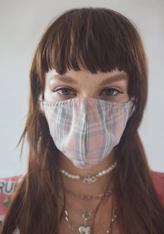 Baby Not So Innocent Plaid Face Mask