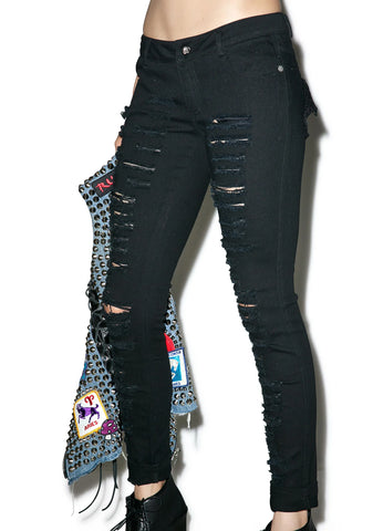 Lunatic Destroyed Skinny Jeans