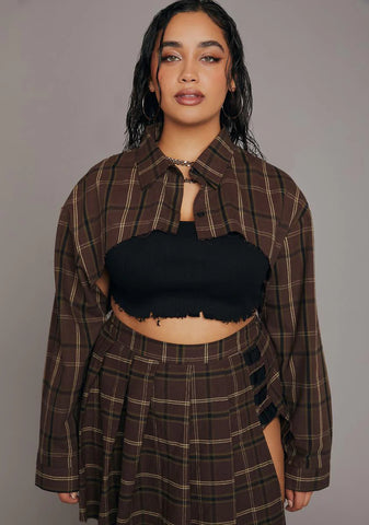 Plus Be My Boy Toy Cropped Shirt