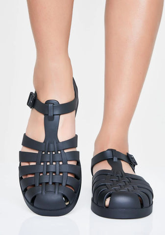 Dark Possession Jelly Sandals