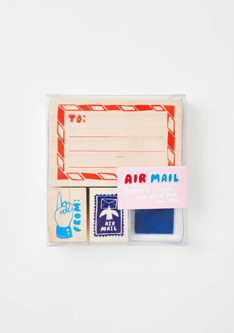 Air Mail Rubber Stamp Kit